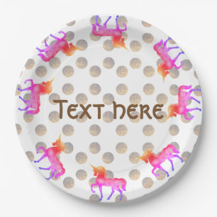 Girls Party Paper Plates