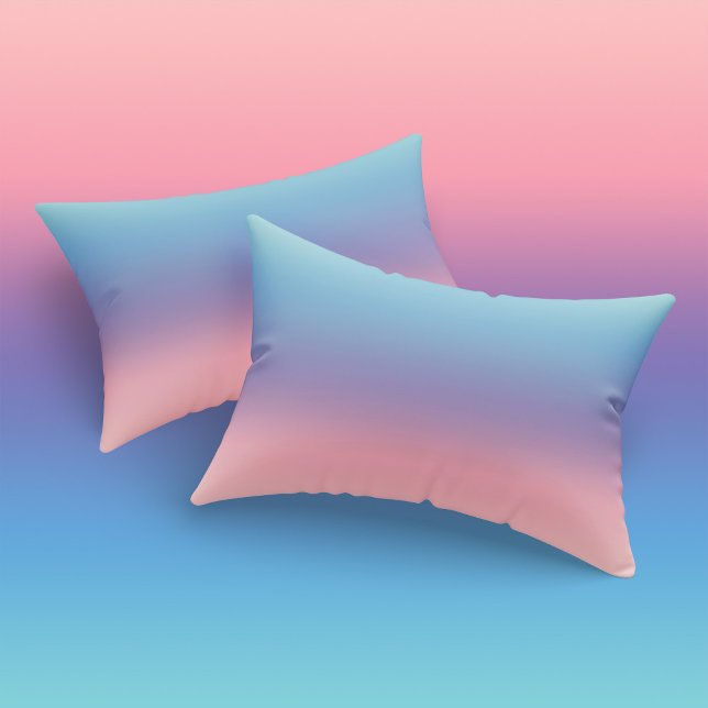 Girls Pastel Blue Purple Pink Minimalist Pillowcase (Creator Uploaded)