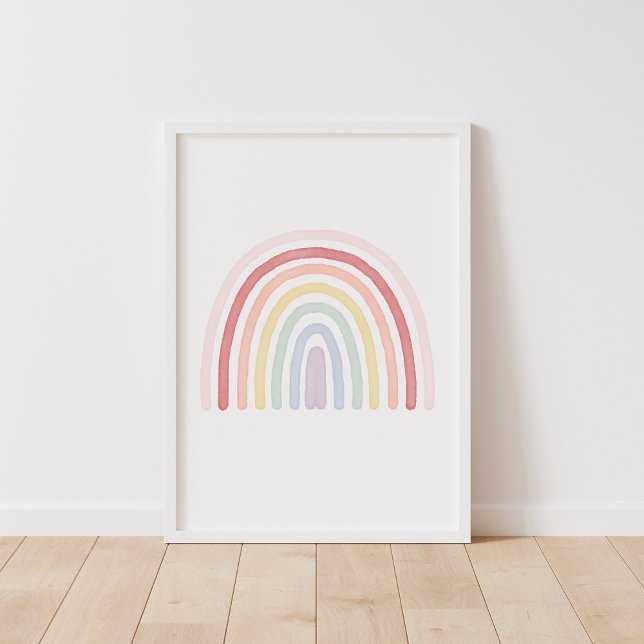Girls Pastel Rainbow Nursery Decor Print (Creator Uploaded)