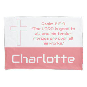 Girl's Personalised Biblical Pillow Case