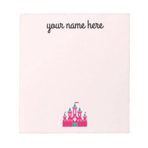 Girls Personalised Castle Stationery Notepad