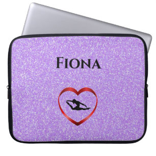 Girls Personalised Gymnastics Laptop Case