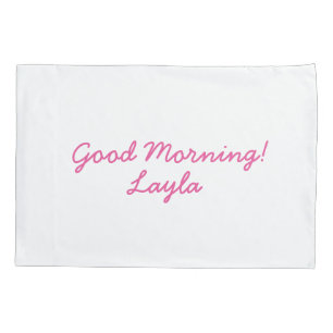 Girls personalised pillowcase