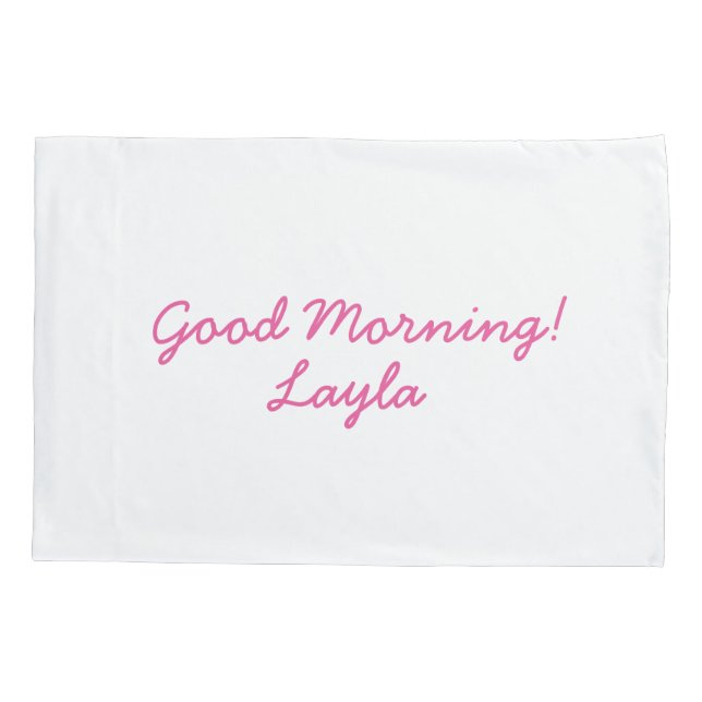 Girls personalised pillowcase (Back)