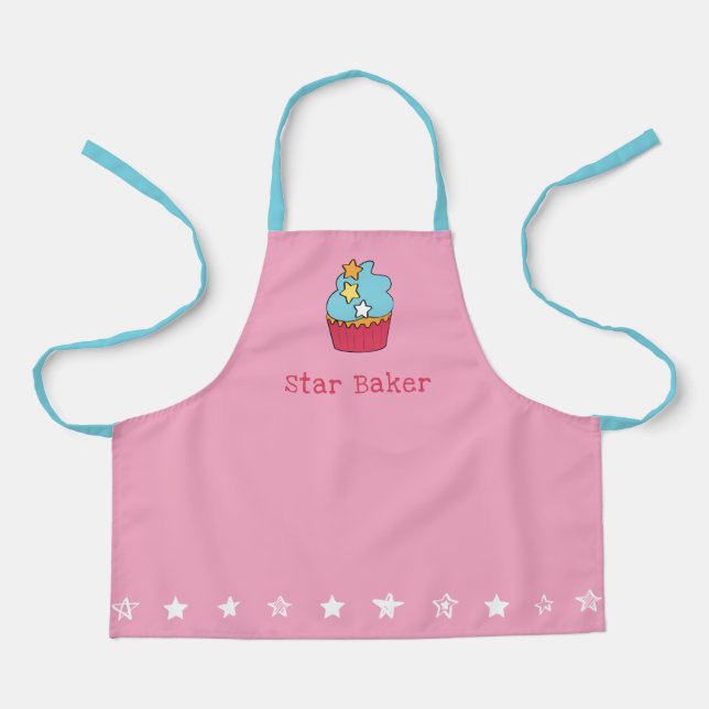 Girls Personalized Apron - Star Baker (Front)