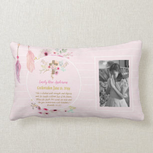 Girls PHOTO Confirmation or Holy Communion Lumbar Cushion