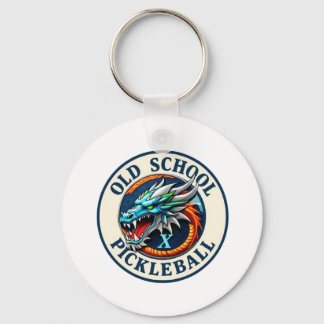 Girls Pickleball Dragon X Team Old School Key Ring