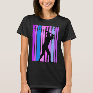 Girls Pink Baseball 18th Birthday Sports Girl Soft T-Shirt