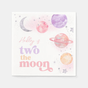 Girl's Pink Space Party Napkins