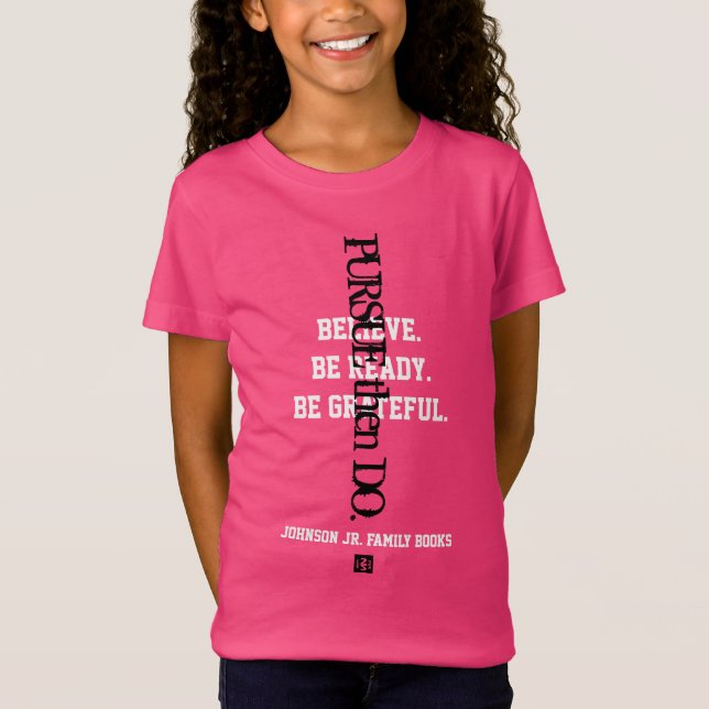 girls pink t-shirt (Front)