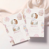 Girls' Pink Two Sweet Candy Ice Cream 2nd Birthday