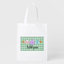 Girls Plaid Trick or Treat Halloween Bag