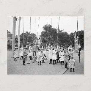 Girls Playground, 1905 Postcard