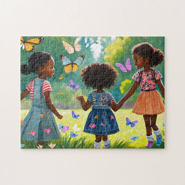 Girls Playing 2 The Daily Jigsaw puzzle Recent Jig (Horizontal)