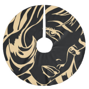 Girl's Portrait: Dismissed Hair Elegance Brushed Polyester Tree Skirt