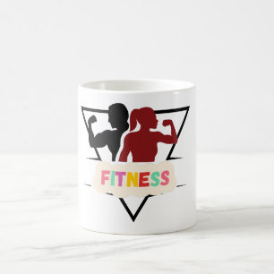 girls power gym motivational deisgn coffee mug