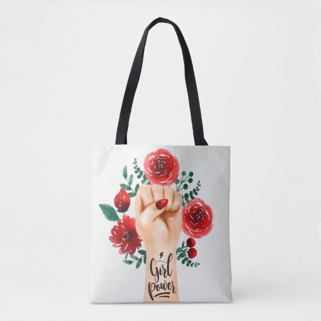 girls power  tote bag (Front)