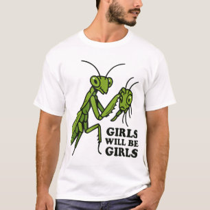 Girls Praying Mantis  T-Shirt