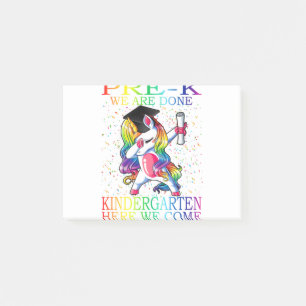 Girls Pre-K Graduation Magical Unicorn Gift Post-it Notes