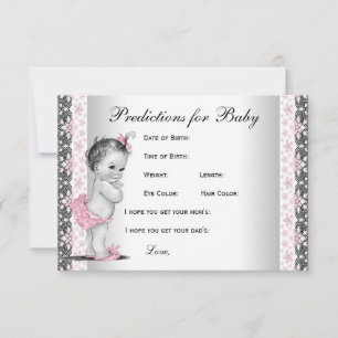 Girls Predictions & Advice for Parents Baby Shower