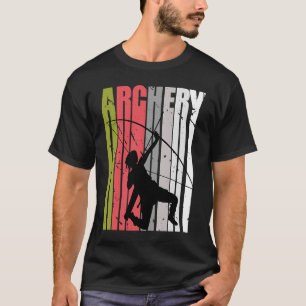 Girls Pretty Retro Archery Birthday Archer Fan Ent T-Shirt