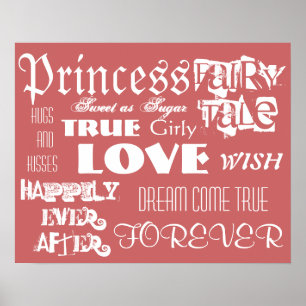 Girl's Princess Fairy Tale Poster
