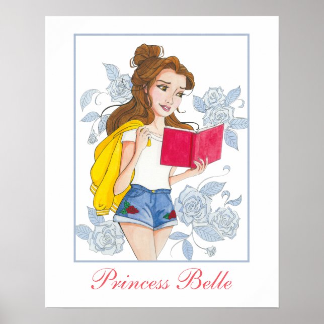 Girl's Princess Poster, Modern Princess Belle Poster (Front)