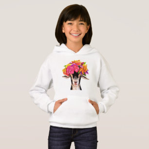 Girls Pullover Hoodie Posey the Goat