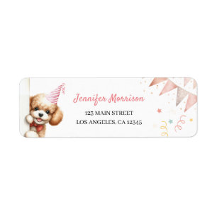 Girls Puppy Lets Pawty Birthday Party Address