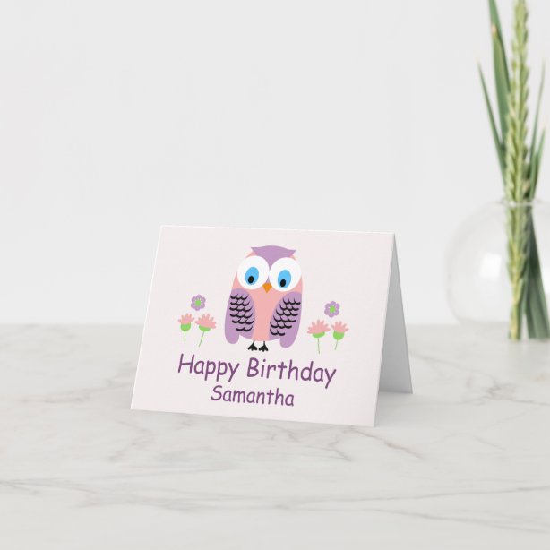 Owl Birthday Cards | Zazzle UK