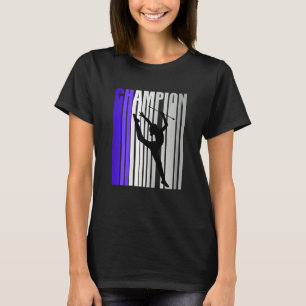 Girls Purple Rhythmic Gymnastics Birthday Sayings T-Shirt