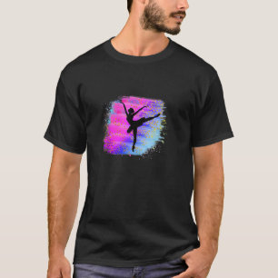 Girls Rainbow Ballet Dancer Ballerina Rainbow Desi T-Shirt