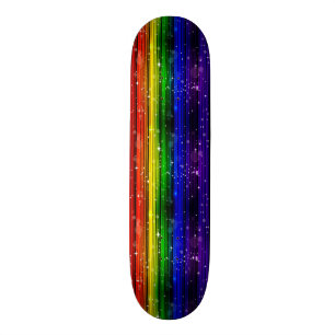 Girls Rainbow Sparkle Skateboard