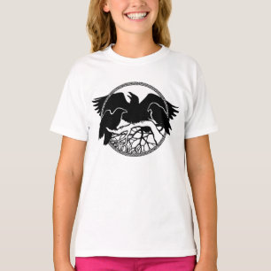 Girl's Raven Shirts Raven / Crow Art T-shirt