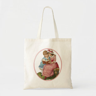 Girls Reading Tote Bag