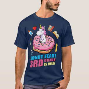 Girls Ready For 3rd Grade Back To School Unicorn P T-Shirt