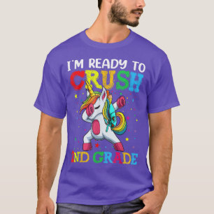 Girls Ready To Crush 2nd Grade s, Funny Dabbing Un T-Shirt