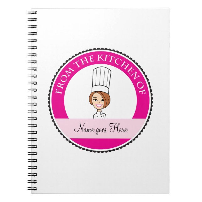 Girl's Recipe Notebook Personalised #2 (Front)
