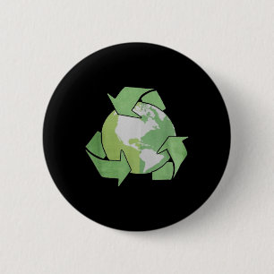 Girls Recycling, Recycling Kids, Recycle For Men  6 Cm Round Badge