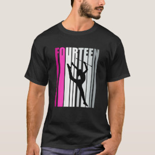 Girls Rhythmic Gymnastics 14th Birthday Baton Twir T-Shirt