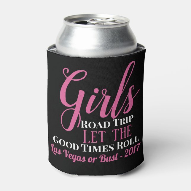 Girls Road Trip Can Cooler (Can Front)