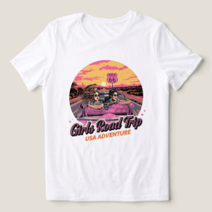 Girls Road Trip – USA Adventure Vintage T-Shirt Tri-Blend Shirt
