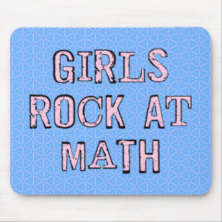 Girls Rock At Math Mouse Mat