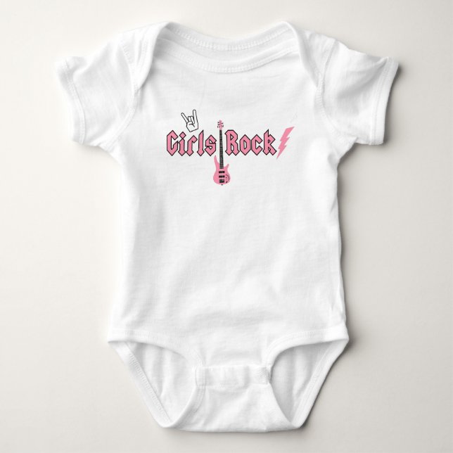 GIRLS ROCK BABY BODYSUIT (Front)