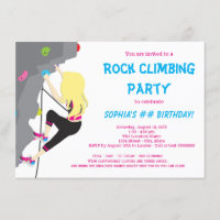 Girls Rock Climbing Birthday Party