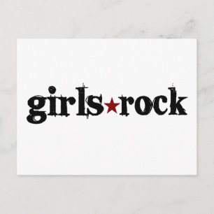Girls Rock Postcard
