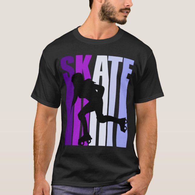 Girls Roller Skating Player Daughter Grandaughter  T-Shirt (Front)