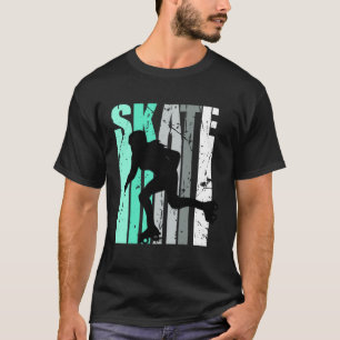 Girls Roller Skatings Roller Skating Cute Colours T-Shirt