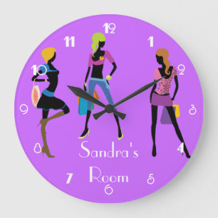 Girl's Room Large Clock