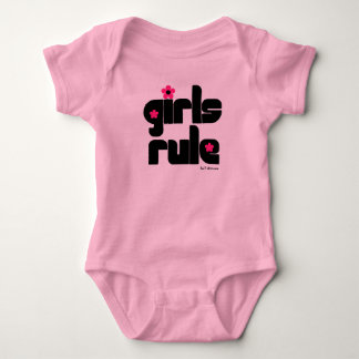 Girls Rule baby Bodysuit